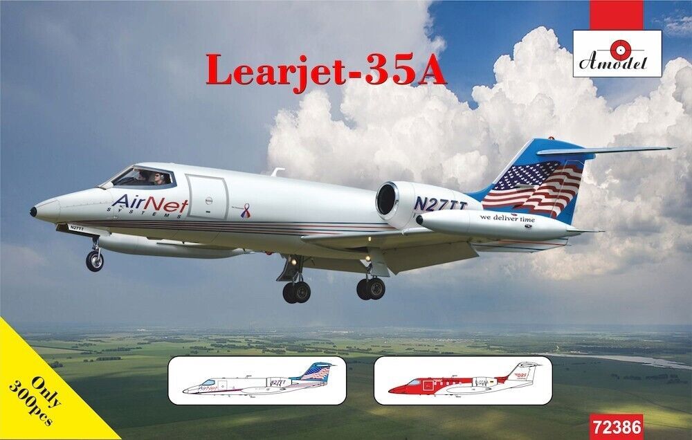 Amodel 1/72 Learjet-35A (2x camo) Model Kit