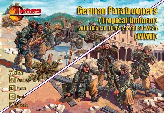 Mars 1/72 72123 German Paratroopers with 10.5cm LG42&8cm s.G.W.34 WW