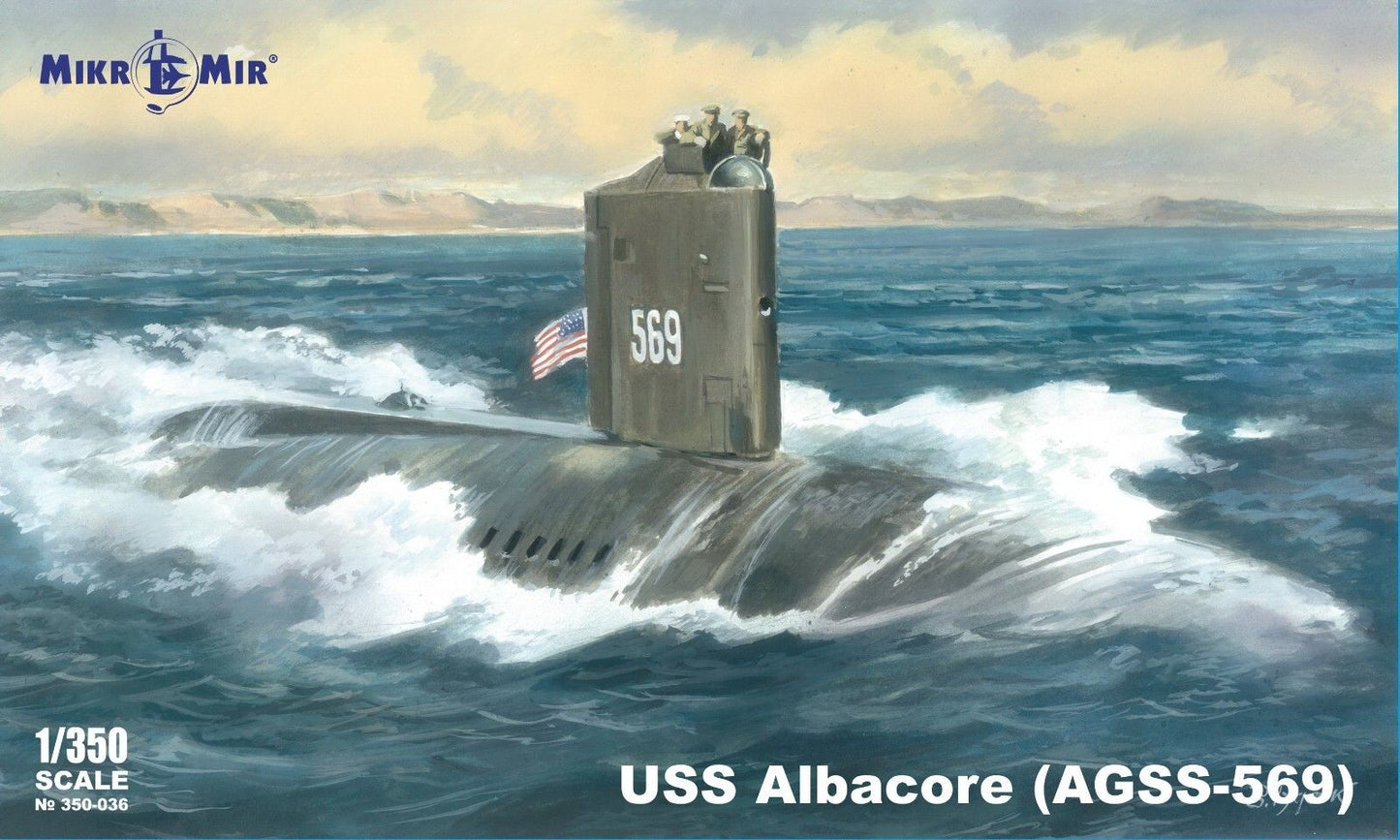 Mikro Mir 1/350 USS Albacore AGSS-569 Model Kit