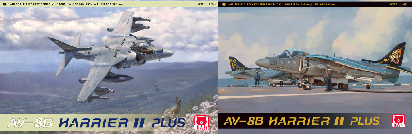 UMa Model 1/48 AV-8B Harrier II Plus D1001 + D1003 Bundle