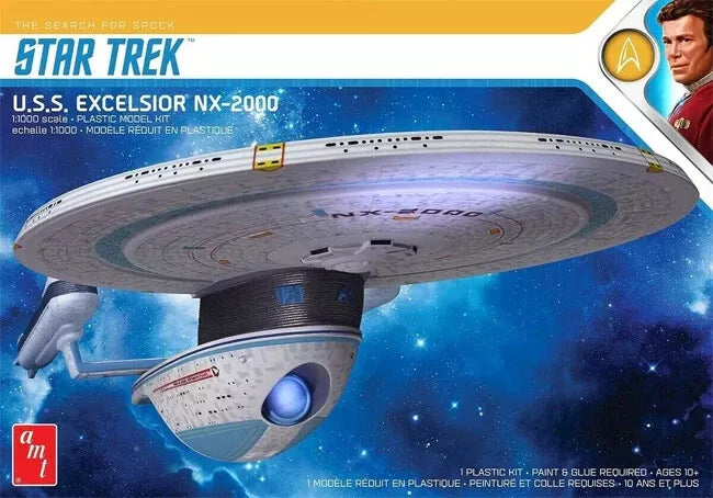AMT 1/1000 1257 Star Trek U.S.S. Excelsior NX-2000 Model Kit
