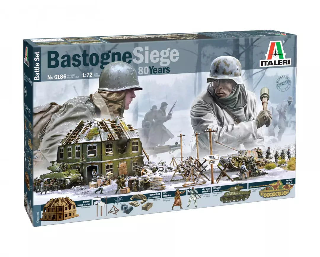 Italeri 1/72 6186 Bastogne Siege 1944 80 Years Battle Set Model Kit