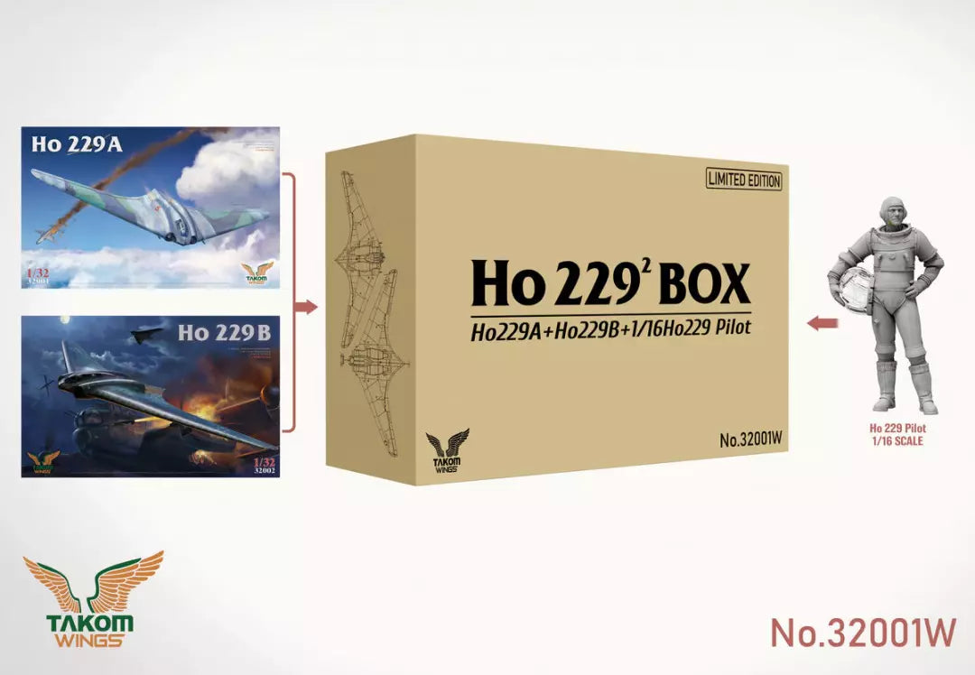 Takom 1/32 32001W Ho 229 BOX 2 Model Kit
