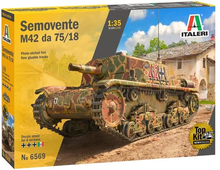 Italeri 1/35 6569 Semovente M42 da 75/18 Model Kit