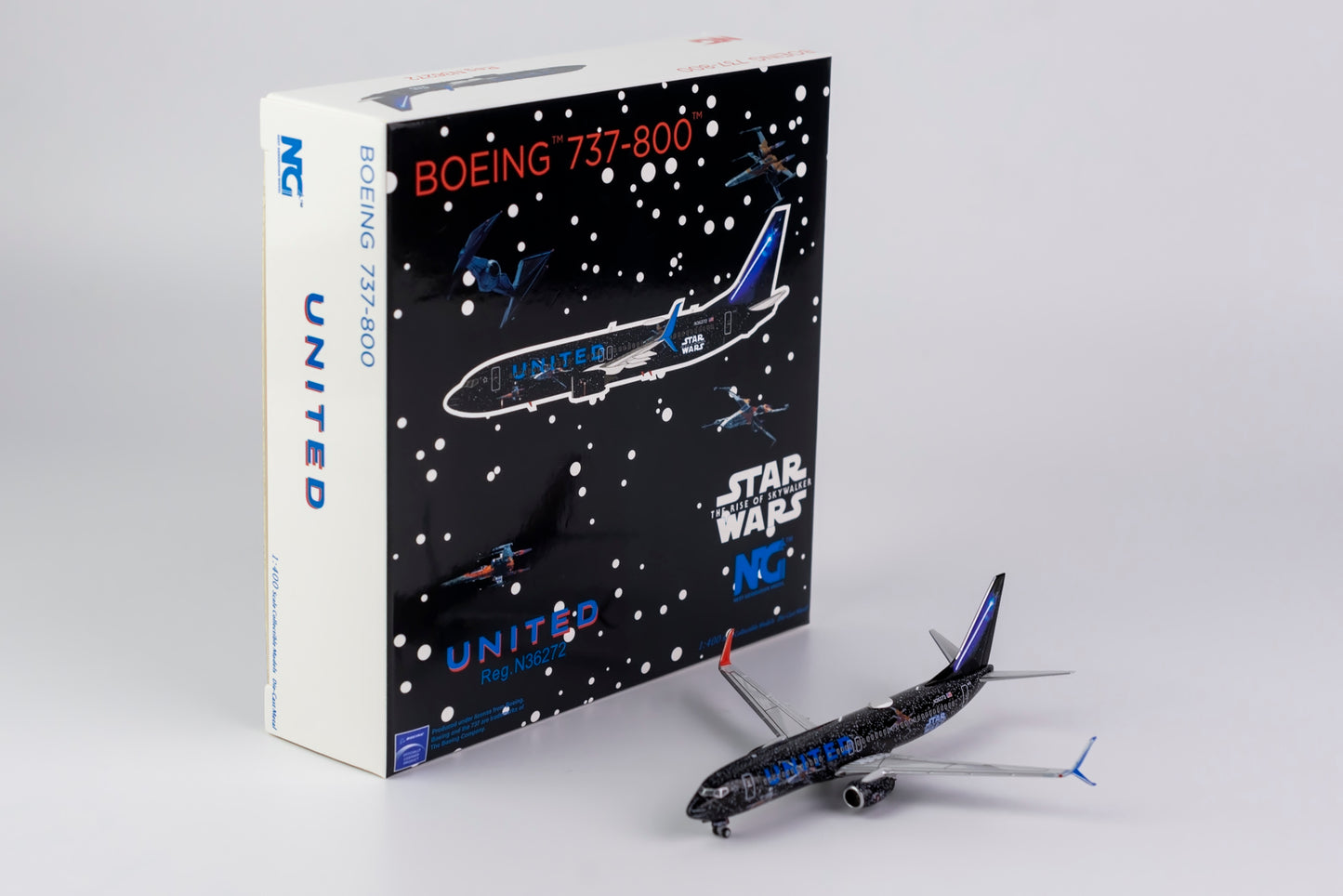 NG Models 1/400 United Airlines 737-800/w N36272 Star Wars Rise of Skywalker w/ scimitar winglets