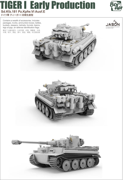 Border Model 1/35 Pz.Kpfw.VI Ausf.E Sd.Kfz.181 Tiger I BT-010