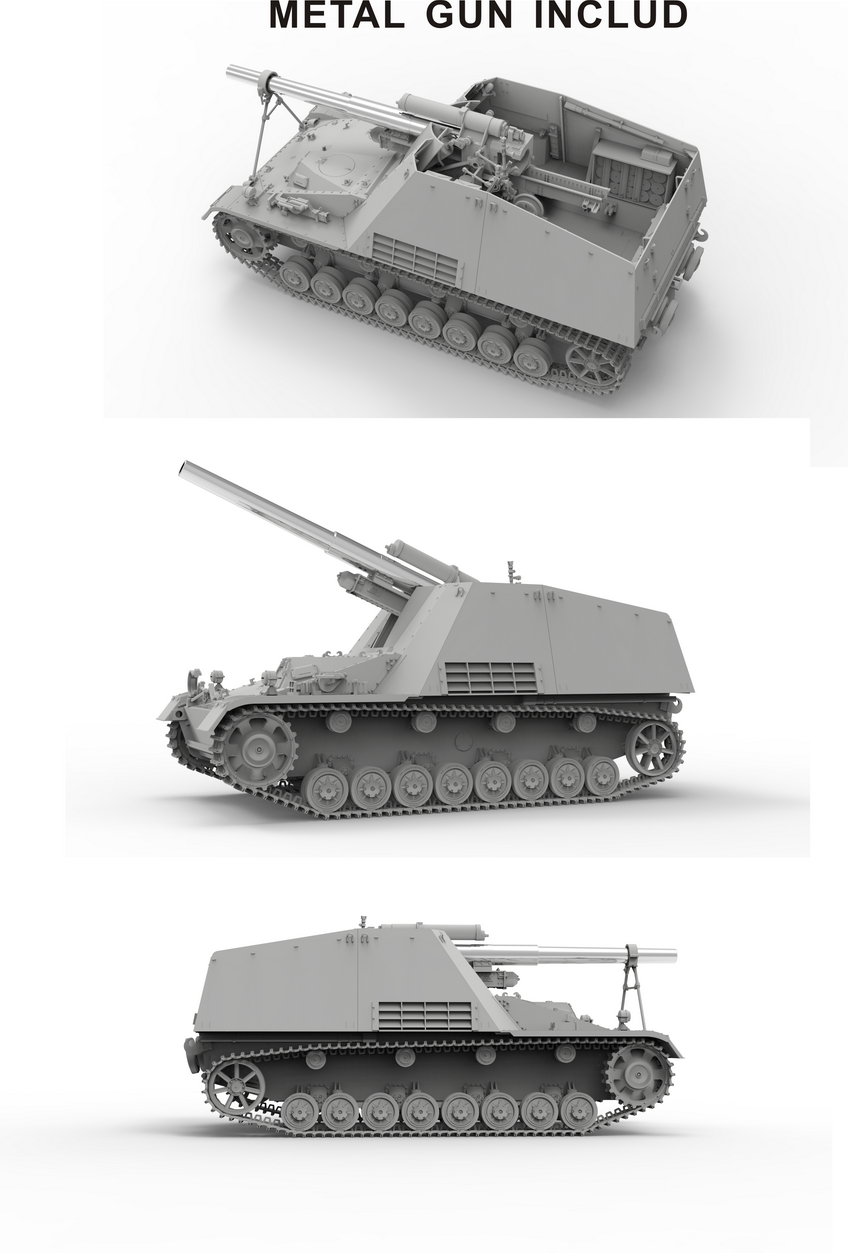 Border Model 1/35 15cm s.FH 18/1 Hummel Sd. Kfz. 165 Early Production BT-032