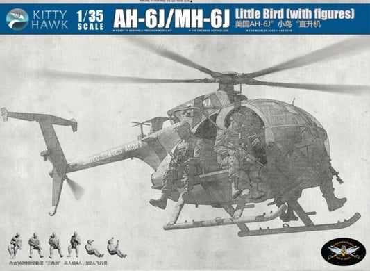 Kitty Hawk 1/35 AH-6J/MH-6J Little Bird (with figures) Model Kit