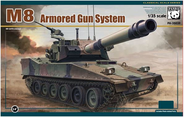 Panda Hobby 35039 1/35 M8 Armored Gun System Model Kit