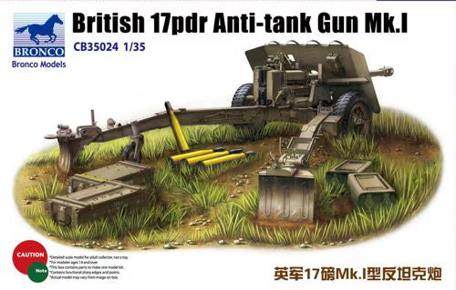 Bronco Models 1/35 British 17pdr Anti-tank Gun Mk.I
