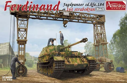 Amusing Hobby 1/35 Ferdinand Jagdpanzer Sd.kfz 184 w/Full Interior
