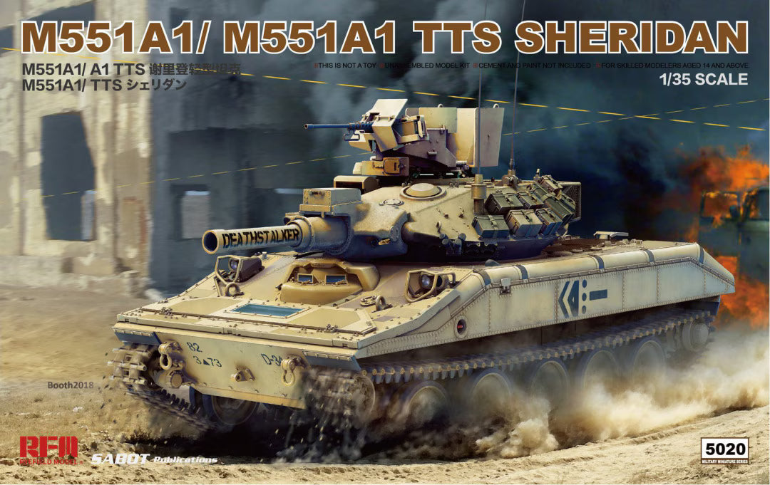 Rye Field 1/35 M551A1/M551A1 TTS Sheridan 5020 Model Kit