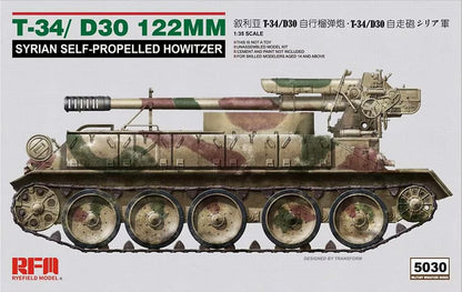 Rye Field 1/35 T-34/D30 122mm Syrian Self-Propelled Howitzer 5030