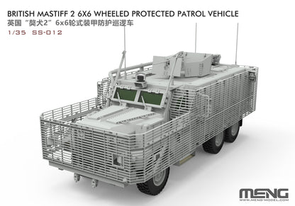 Meng Model 1/35 SS-012 British Mastiff 2 6x6 Wheeled Protected Patrol Vehicle