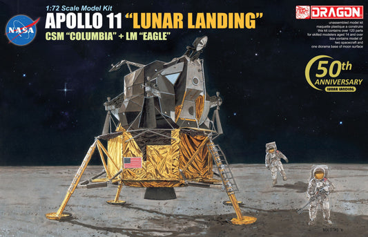 Dragon 1/72 Apollo 11 "Lunar Landing" CSM "Columbia" + LM "Eagle"