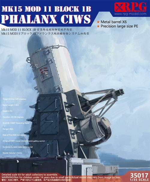 RPG Model 1/35 US Navy Phalanx Block IB Close-In Weapon System