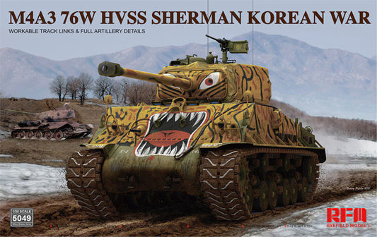 Rye Field 1/35 M4A3 76W HVSS Sherman Korean War 5049