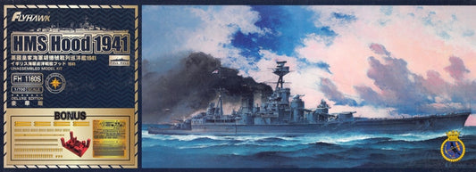 FlyHawk 1/700 HMS Hood 1941 Deluxe Edition Model Kit