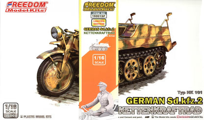 Freedom Model 1/16 16001SP Sd.Kfz. 2 Kettenkraftrad with Driver
