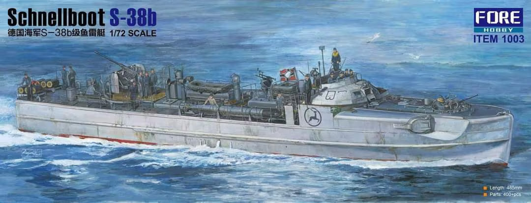 Foreart 1/72 1003 Schnellboot S-38B Model Kit