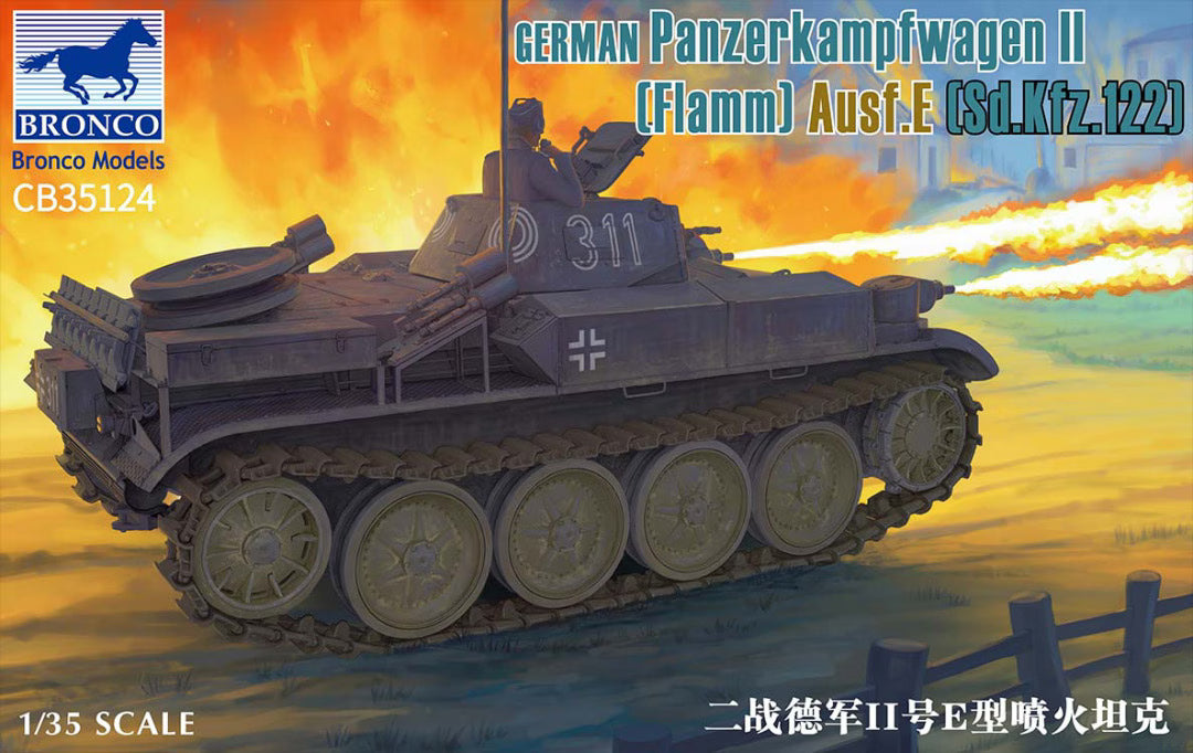 Bronco Models 1/35 German Panzerkampfwagen II (Flamm) Ausf.E