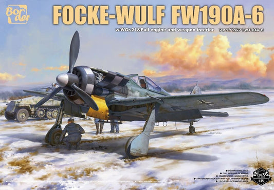 Border Model 1/35 Focke-Wulf FW-190A-6 w/Wgr. 21 & Full engine w/Weapons Interior