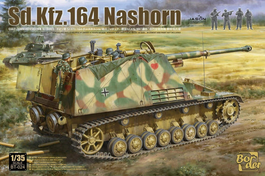 Border Model 1/35 Sd.Kfz. 164 Nashorn Early/Command w/4 figures