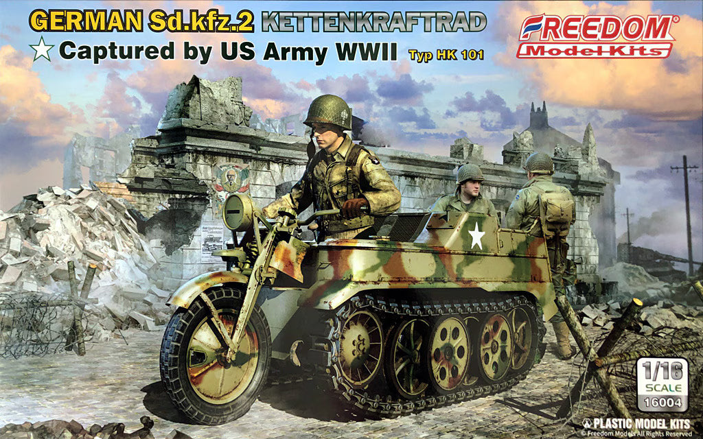Freedom Model 1/16 16004 US Army WWII German Sd.Kfz. 2 Kettenkraftrad