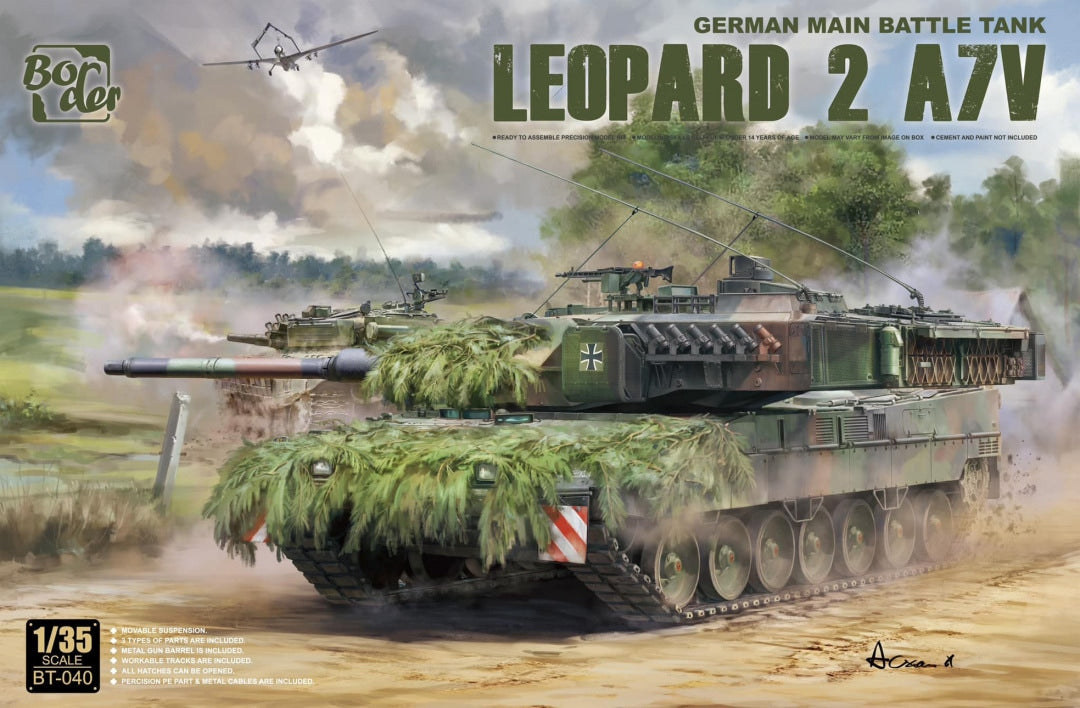 Border Model 1/35 BT-040 Leopard 2 A7V Model Tank Kit