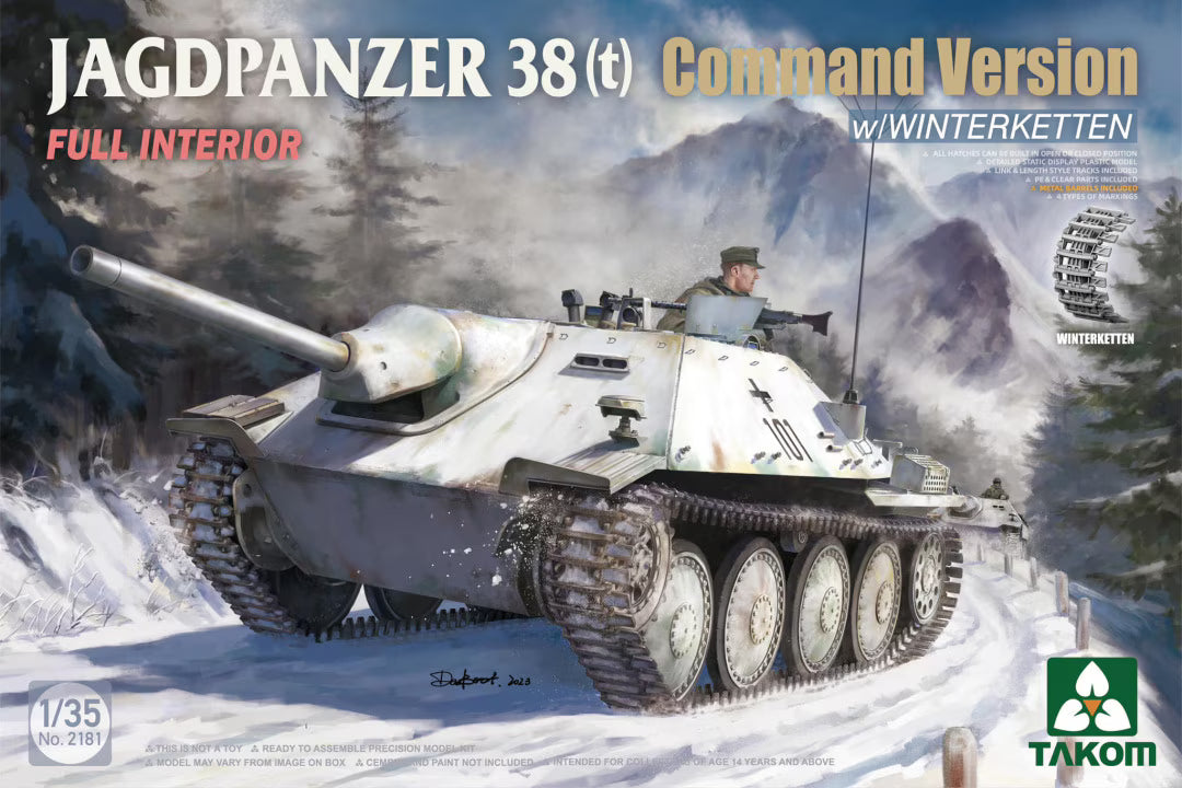 Takom 1/35 2181 Jagdpanzer 38(t) Command Version Full Interior