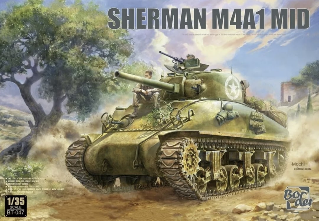 Border Model 1/35 BT-047 Sherman M4A1 Mid Model Kit