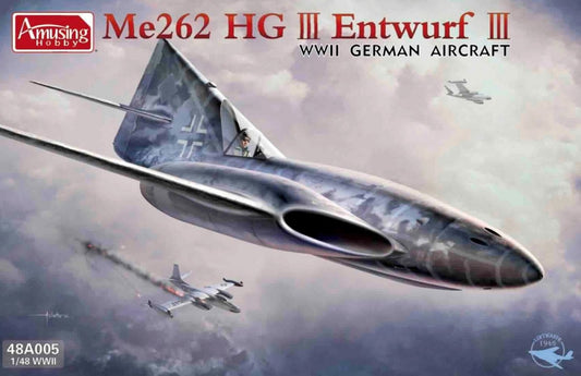 Amusing Hobby 1/48 Me 262 HG III Entwurf III Model Aircraft Kit