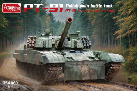 Amusing Hobby 1/35 PT-91 Polish Main Battle Tank Model Kit