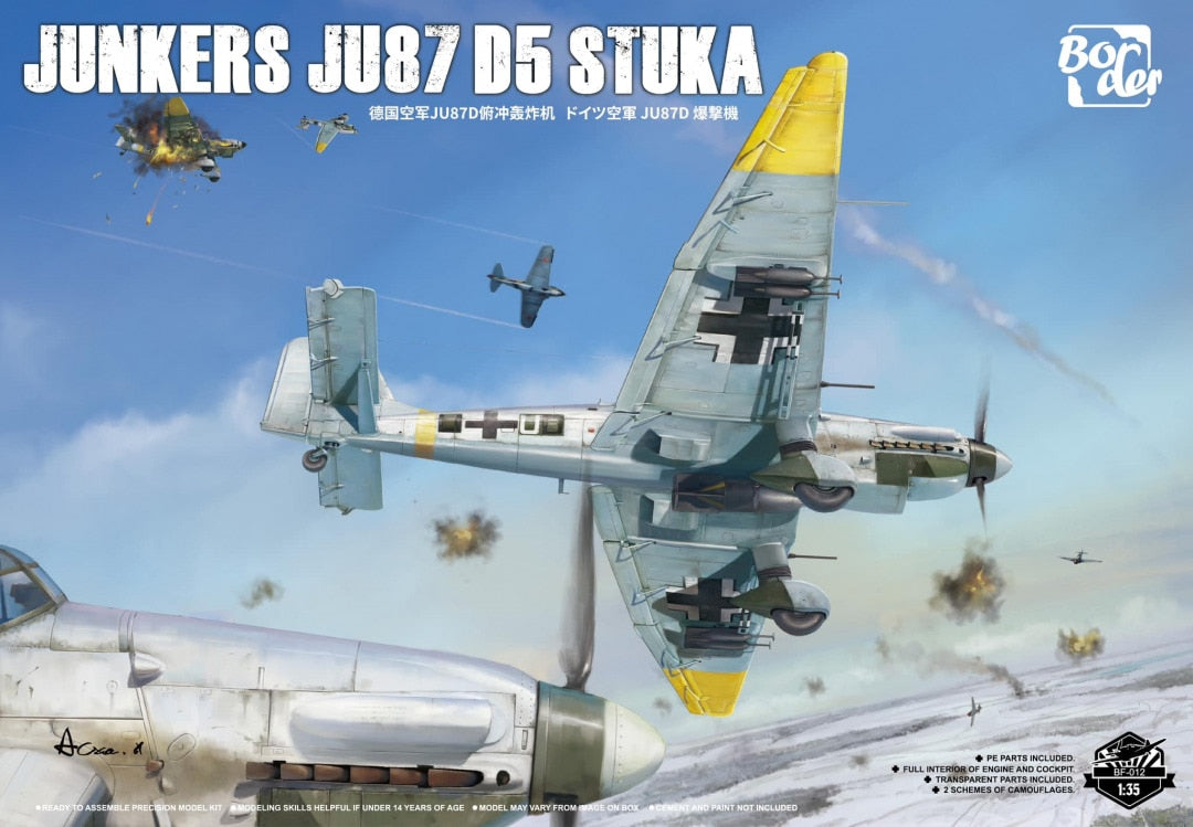 Border Model 1/35 Junkers Ju 87 D5 Stuka Model AIrcraft Kit