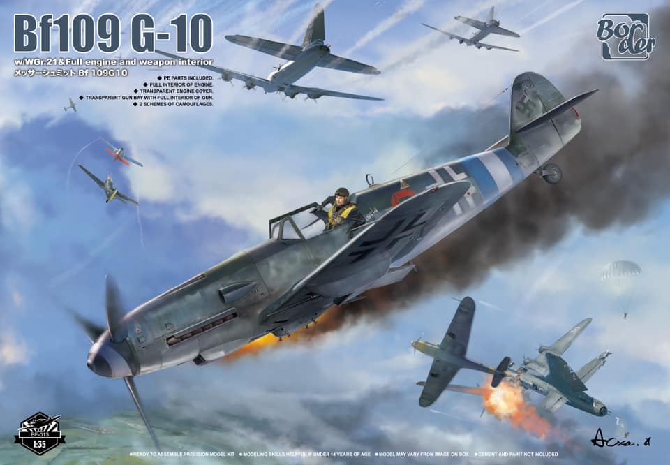 Border Model 1/35 BF-013 Bf 109 G-10 w/WGr.21 & Full Engine w/ Weapon Interior