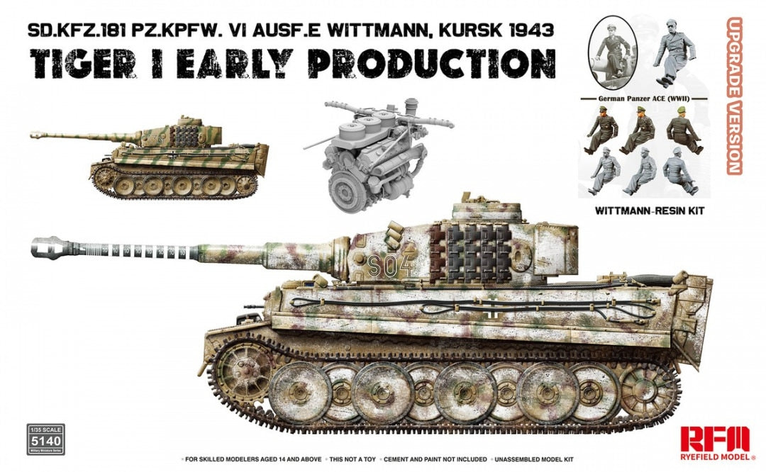 Rye Field Model 1/35 Tiger I Early Production Kursk 1943 Upgrade Version