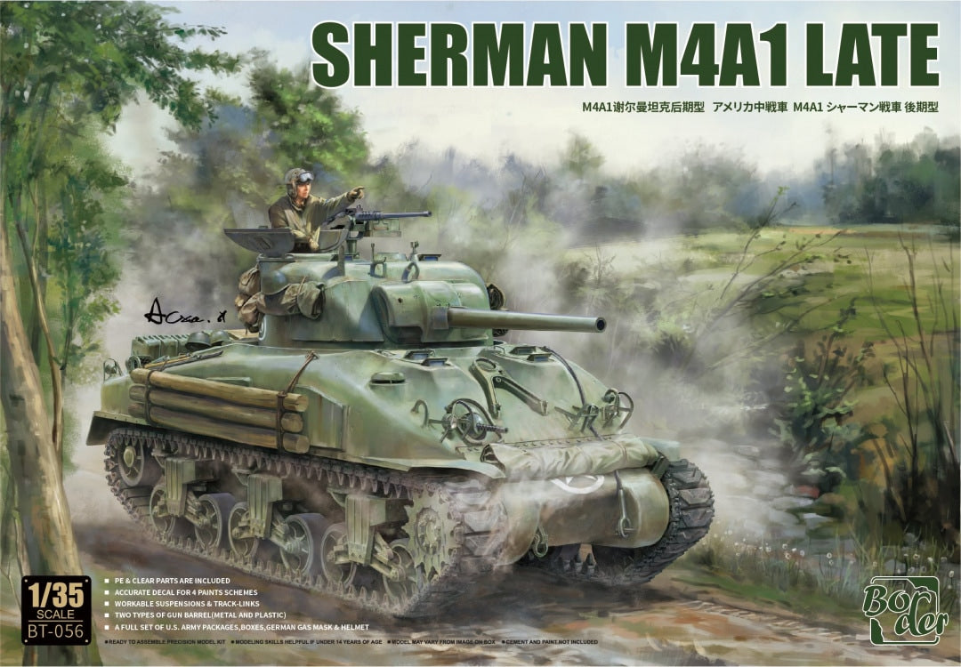 Border Model 1/35 Sherman M4A1 Late Model Kit