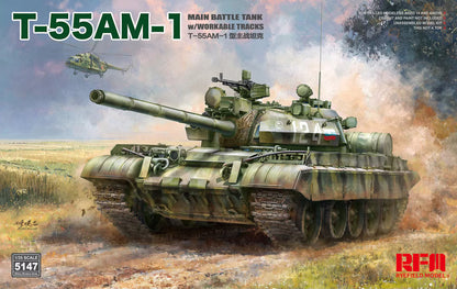 Rye Field 1/35 T-55AM-1 Main Battle Tank w/Workable tracks 5147