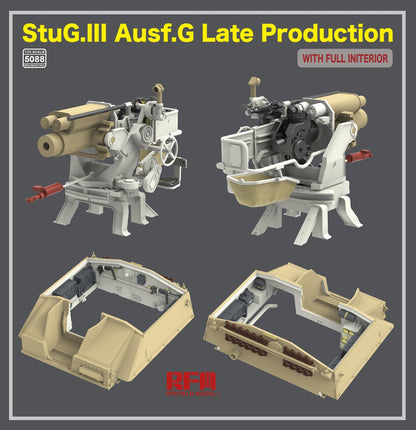 Rye Field 1/35 StuG.III Ausf.G Late Production w/Full Interior 5088