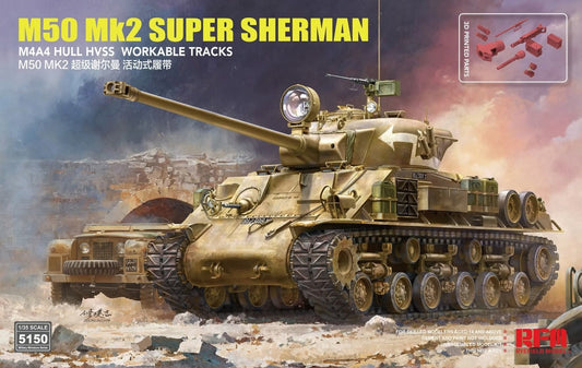 Rye Field 1/35 Israeli Tank M50 Mk2 SUPER SHERMAN 5150 Model Kit