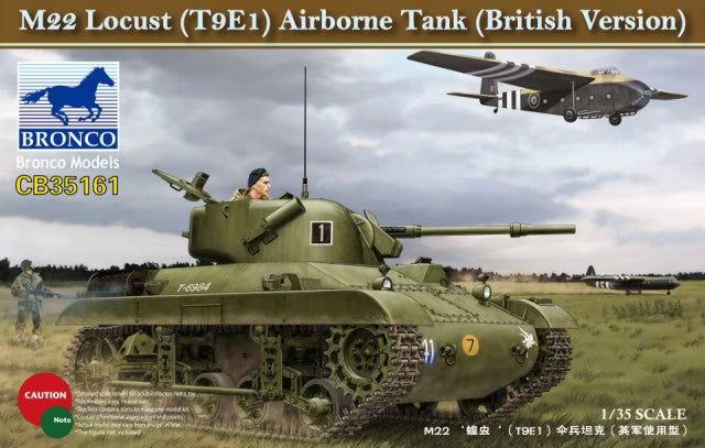 Bronco Models 1/35 M22 Locust (T9E1) Airborne Tank British Version