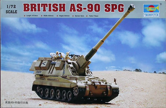 Trumpeter 1/72 07221 AS90 Self-Propelled Howitzer Model Kit