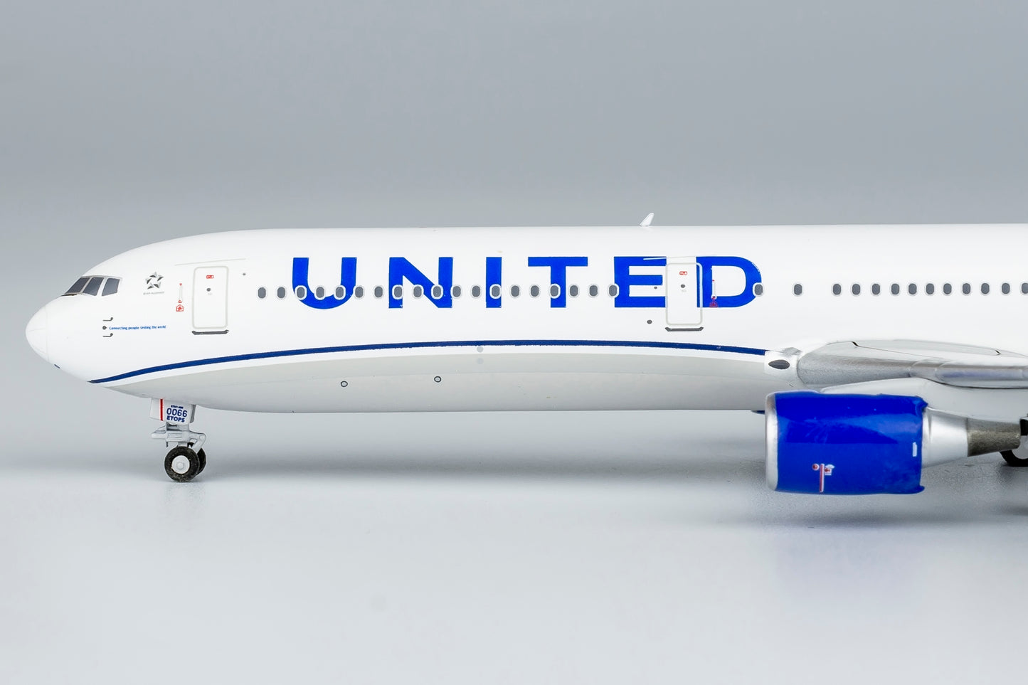 NG Models 1/400 United Airlines 767-400ER N77066 "Blue Evolution" livery CF6 engines New Mould