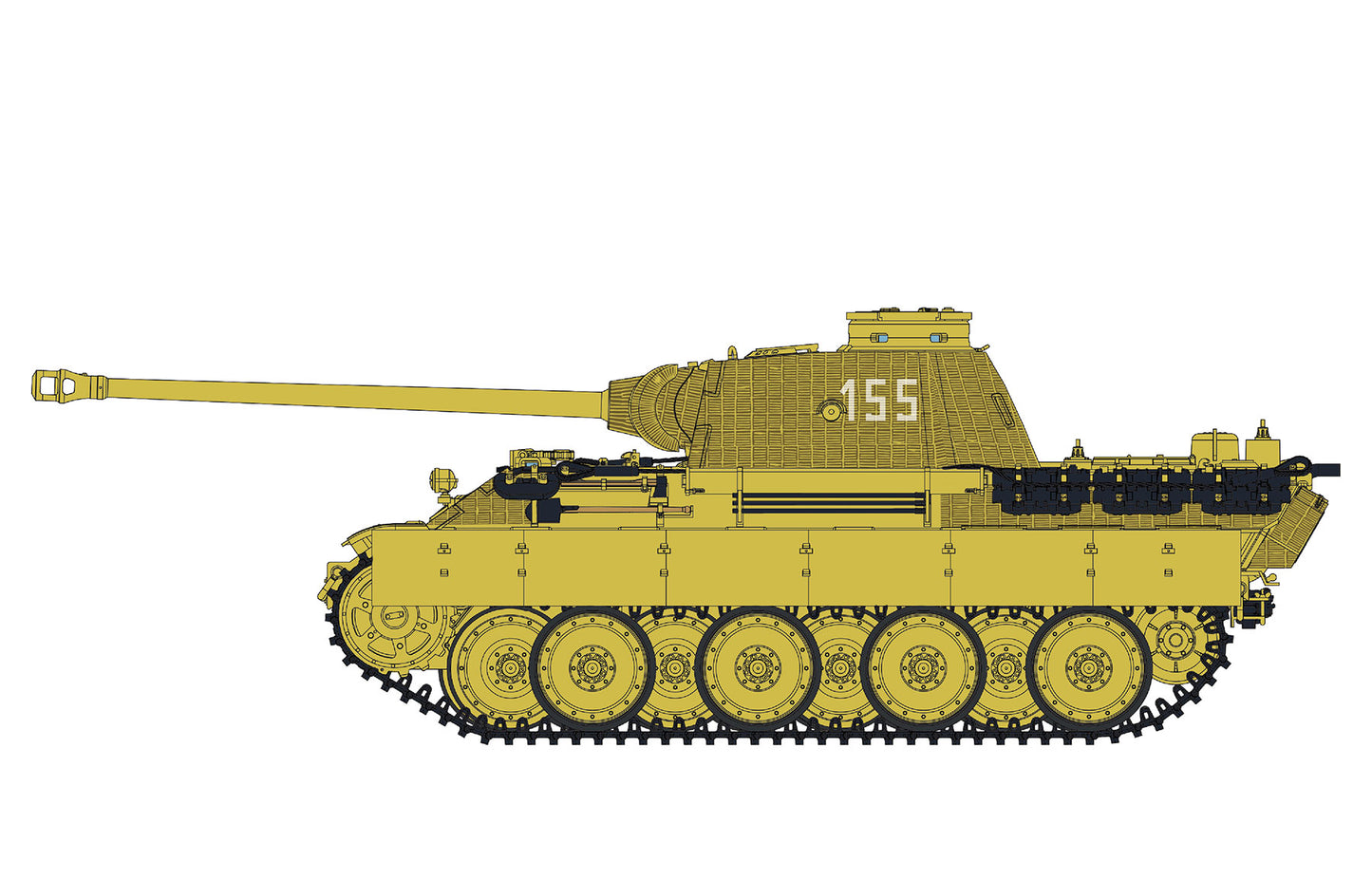 Meng Model 1/35 TS-038 Sd.Kfz.171 Panther Ausf.D Model Tank Kit