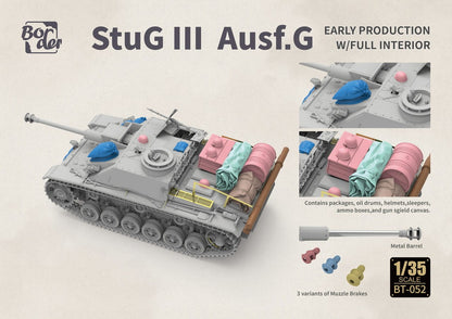 Border Model 1/35 StuG III Ausf. G Early Production w/Full Interior BT-052 Model Kit