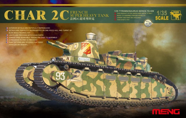 Meng Model 1/35 Char 2C French Super Heavy Model Kit