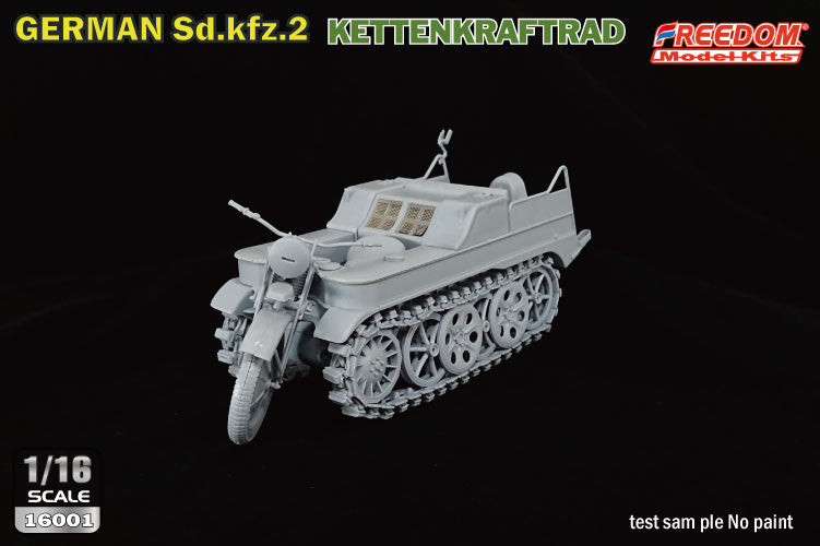 Freedom Model Kit 1/16 16001 WWII German Sdkfz 2 Kettenkraftrad Model Kit