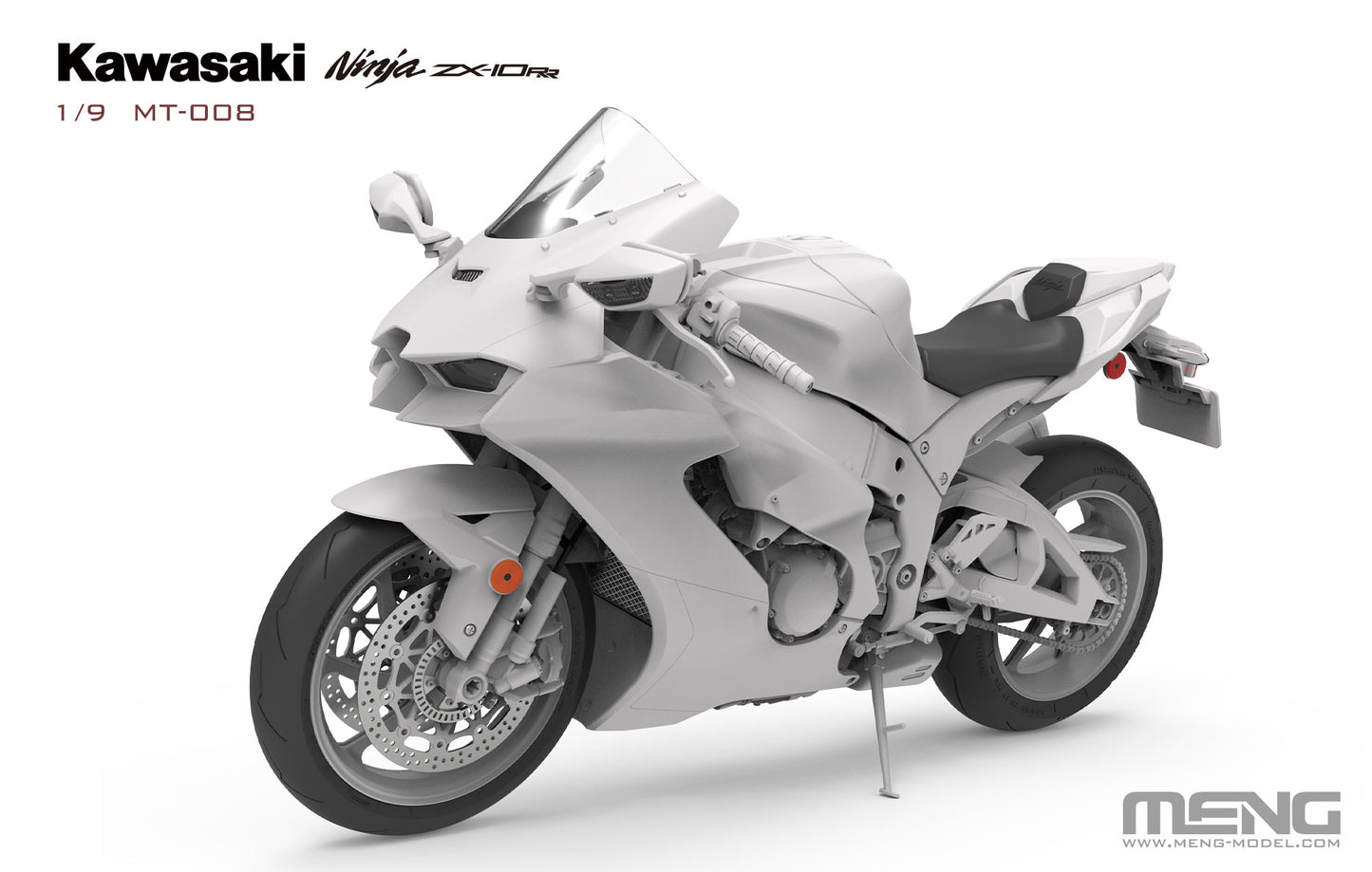 Meng Model 1/9 Kawasaki Ninja ZX-10RR MT-008