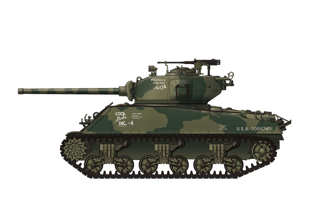 Meng Model 1/35 U.S. Medium Tank M4A3 (76)W Sherman Model Kit