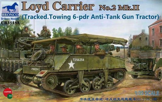 Bronco Models 1/35 Loyd Carrier No.2 Mk.II Towing 6-pdr Anti-Tank Gun Tractor